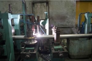 Welding the pipe Kad Steel Rolling Mills Step 5